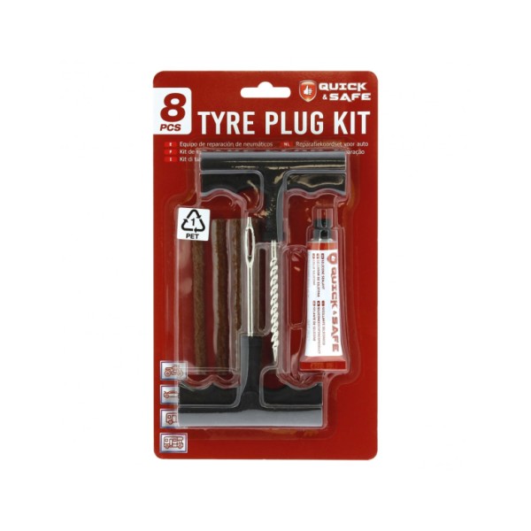 Kit Repara Pinchazos Equipo de Reparación de Neumáticos