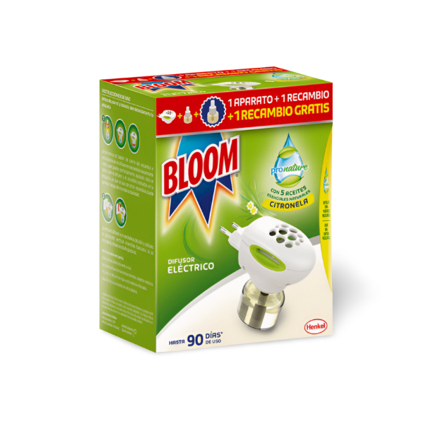 Bloom Pronature  1 difusor eléctrico +  2 recambios Citronela