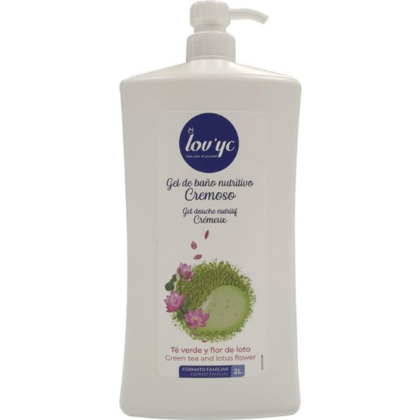 Lovyc te verde y flor de loto gel de baño nutritivo 2000ml