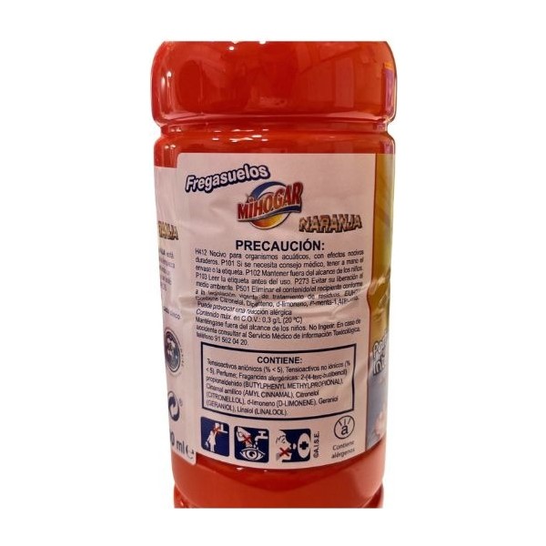 Mihogar fregasuelos Naranja 1 L