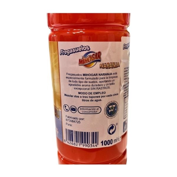 Mihogar fregasuelos Naranja 1 L