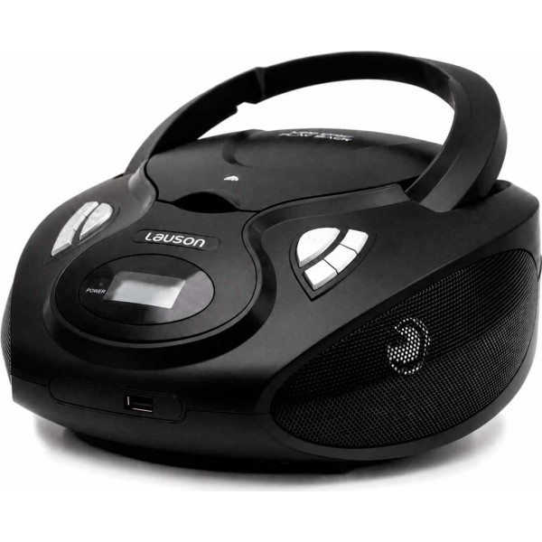 Lauson cp735 negro / reproductor radio cd con altavoces incorporados